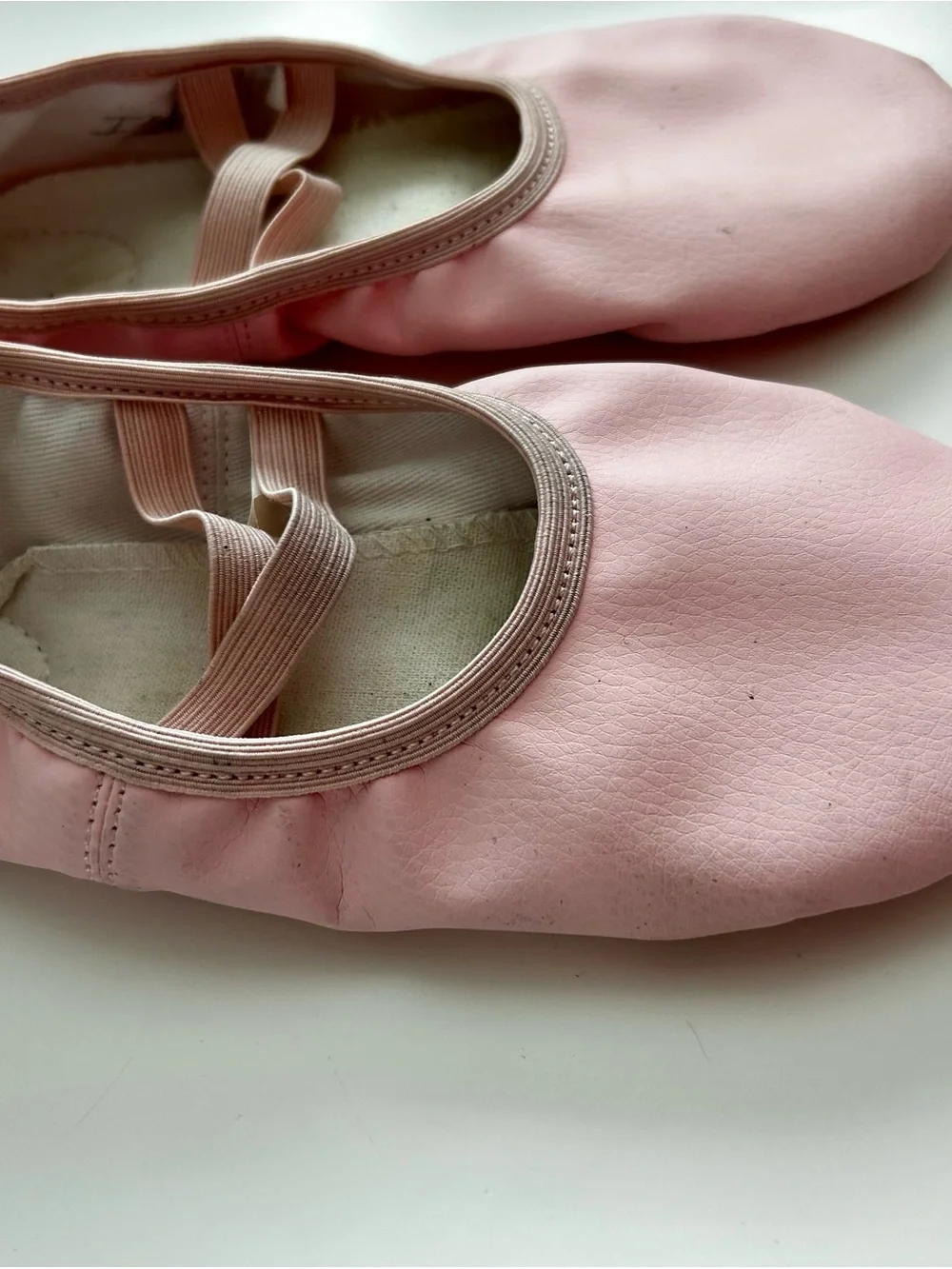 Kids Pink Ballet Flats with Elastic Strap